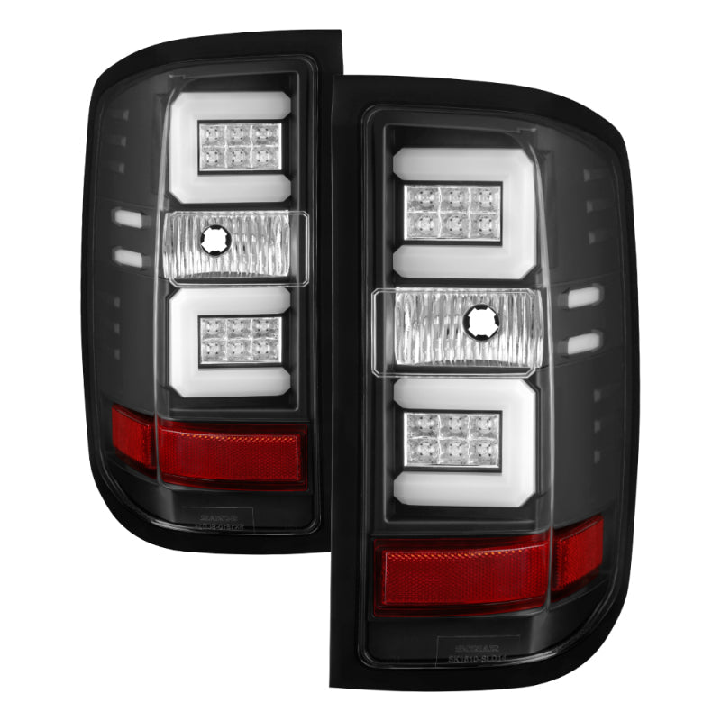 Spyder Chevy Silverado 2016-2017 Light Bar LED Tail Lights - Black ALT-YD-CS16-LED-BK 5083722
