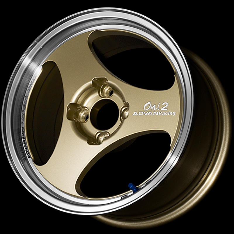 Advan ONI2 15x7.5 / +40 Offset / 4x100 / 63mm Bore / Machining and Champagne Gold YAY5F40ACG