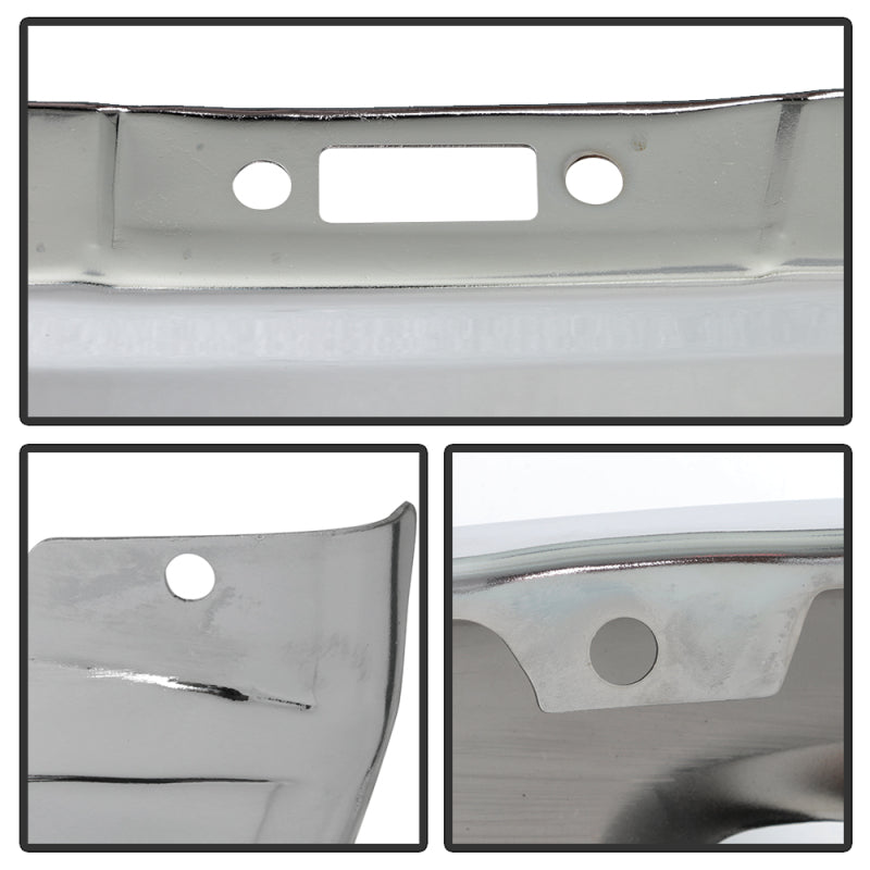 Spyder Dodge Ram 1500 13-18 Bottom w/o Sensor w/Fog Light Hole Front Bumper-Chrome (OEM 68160853AB) 9948503