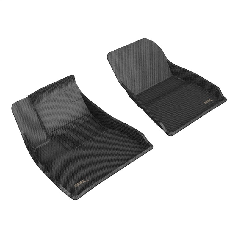 3D MAXpider 2024+ Tesla Model 3 Kagu 1st Row Floormat - Black L1TL06911509