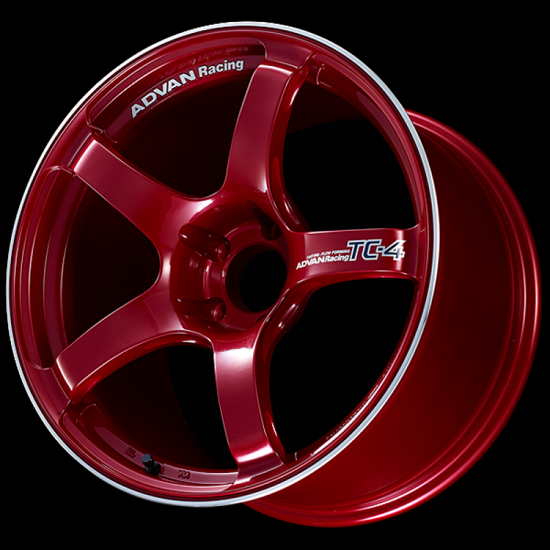 Advan TC4 18x8.0 / +42 Offset / 5x112 / 66.5mm Bore / Racing Candy Red and Ring YAD8G42MCRR