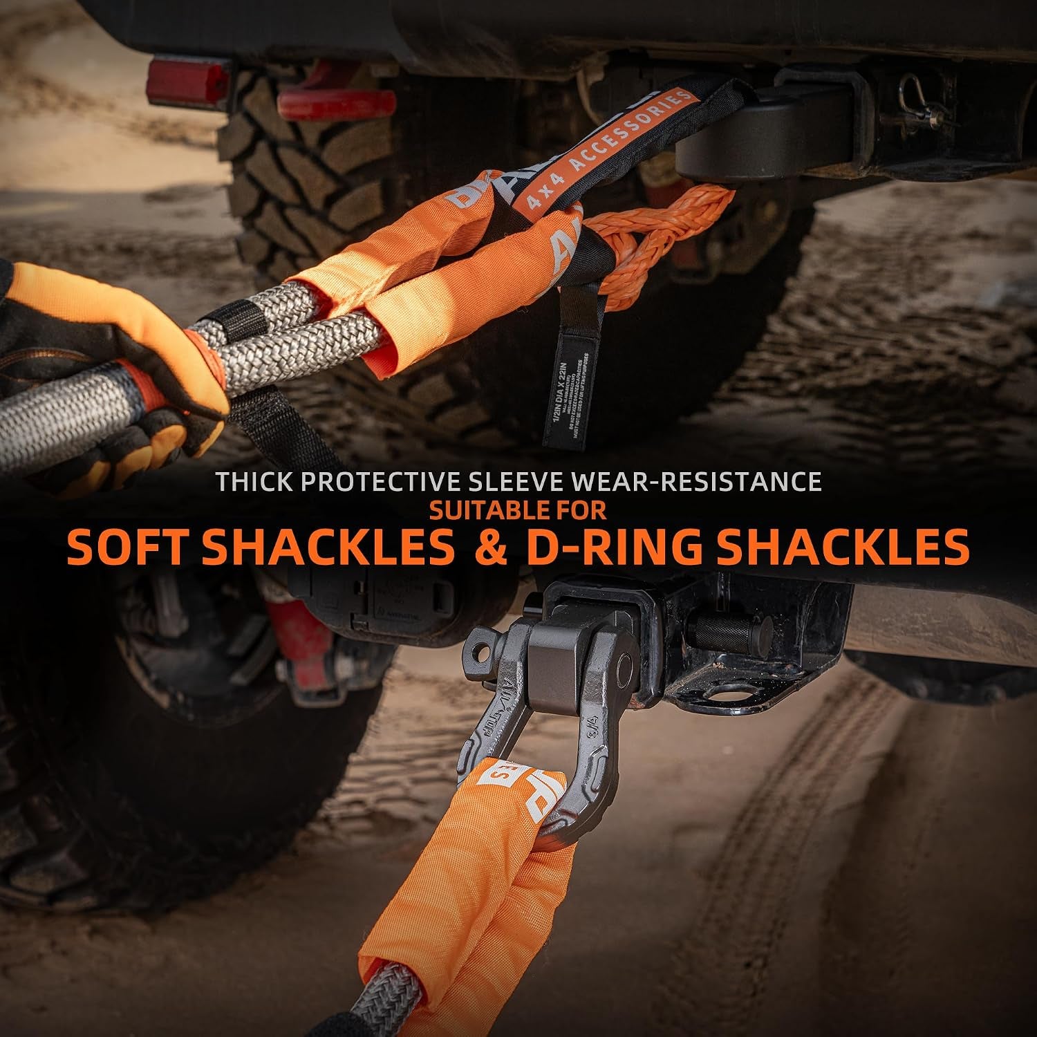 Gray 4XNation kinetic recovery rope, 1 inch by 30 feet, heavy-duty with 30% elasticity and 16,000 lbs load limit for 4x4 offroad vehicles.