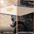 4XNation vehicle awning, 4.6x8.2 ft pull-out sun shade with UV50+ protection, weatherproof side awning for camping and overland use.