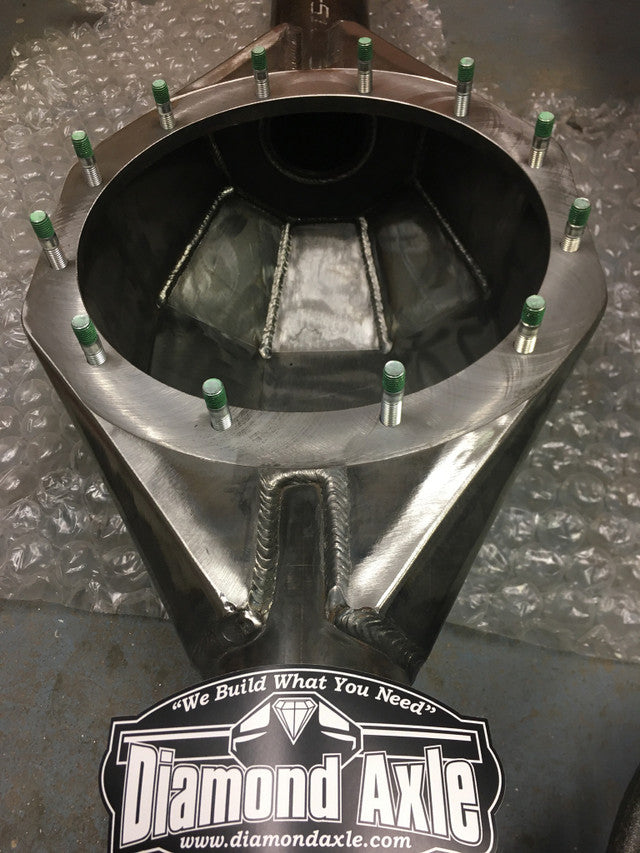 10.5-inch Diamond Axle housing by 4XNation, builder style drivetrain axle for off-road vehicles and heavy-duty applications.