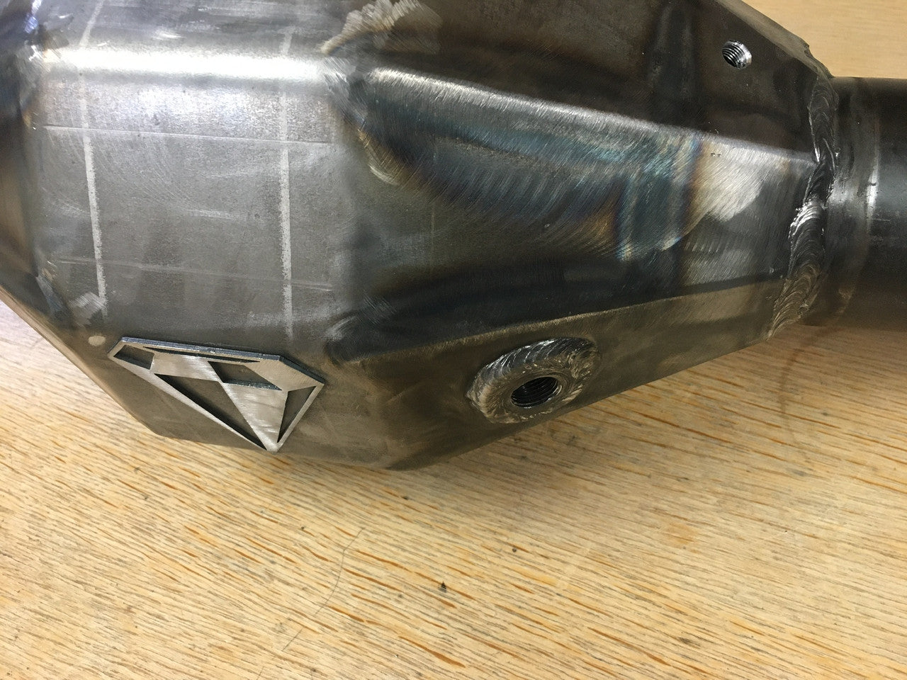 10.5-inch Diamond Axle housing for drivetrain, builder style by 4XNation, featuring durable construction and precise fit.