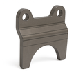 First gen Toyota caliper bracket for Ford 9-inch housing swap, 3-1/8 inch flange, compatible with brake systems by 4XNation.