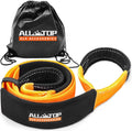 Orange 4XNation Tree Saver Strap, 3-inch x 8ft, certified 36,000 lbs break strength, emergency recovery tow strap with carry bag.