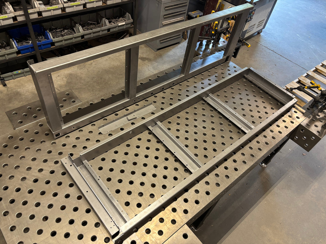 Weld together DIY Overland Trailer Kit by 4XNation, off-road overland trailer components and frame for custom build.