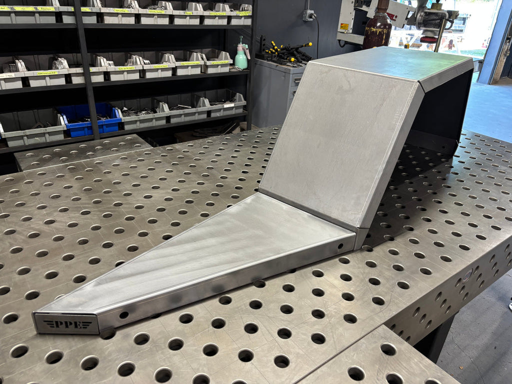 Weld together DIY Off Road Overland Trailer Kit by 4XNation, featuring durable metal components for off-road adventure preparation.