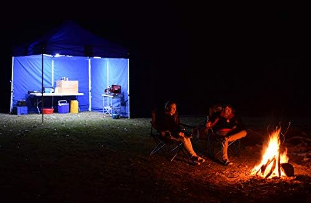 4XNation dimmable LED camping light strip with mounting jacket, 1300 lumens, waterproof IP68, ideal for RV camping and outdoor use.