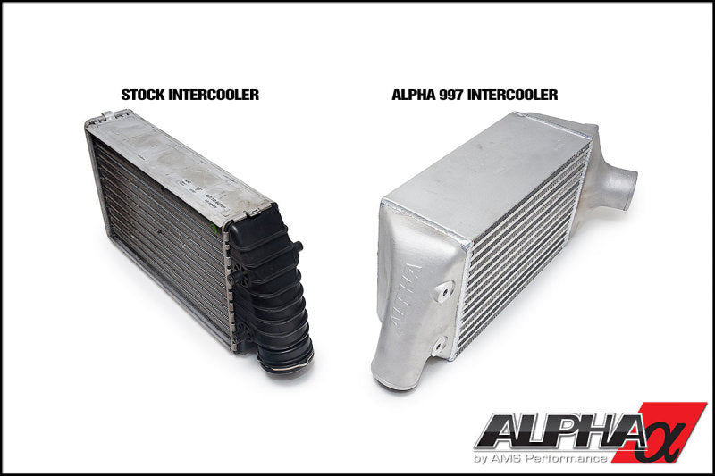 AMS Performance Porsche 997.1TT Alpha Intercooler System (For Stock Framed Turbos) ALP.09.09.0001-2