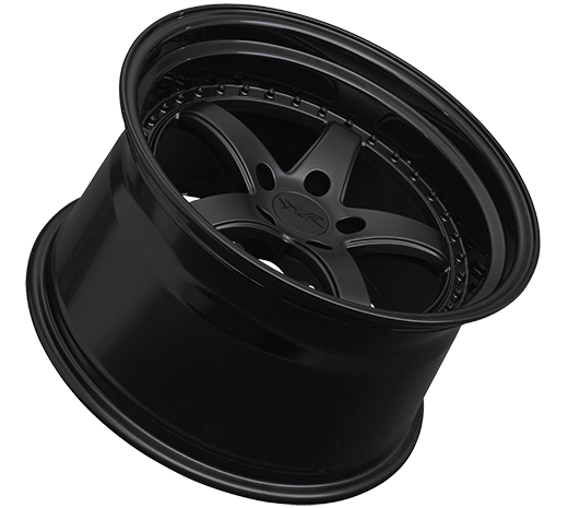 XXR 565 Wheel Flat Black / Gloss Black Lip 18x9.5 +38 5x4.5