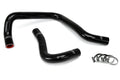 HPS Performance HPS Black Reinforced Silicone Radiator Hose Kit Coolant Honda 88-00 Civic B18 B20