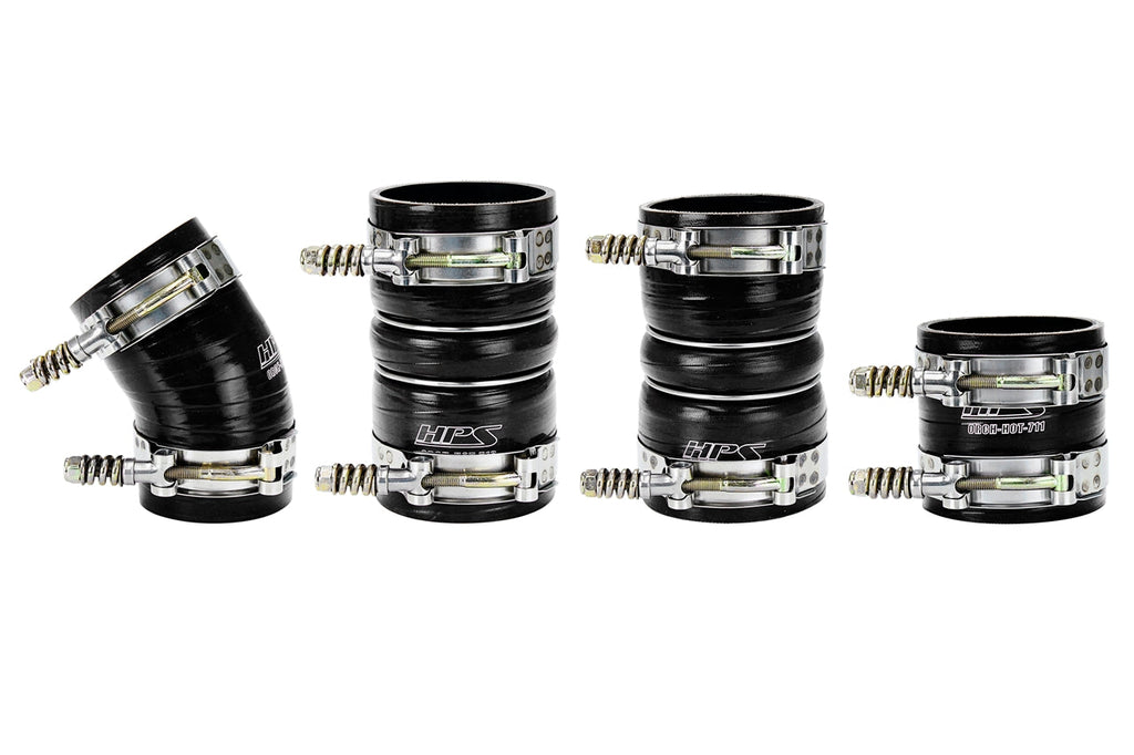 HPS Performance Products HPS High Temp Reinforced Silicone Intercooler Hose Boots Kit Ford 2005-2007 F450 Superduty 6.0L PowerStroke Diesel