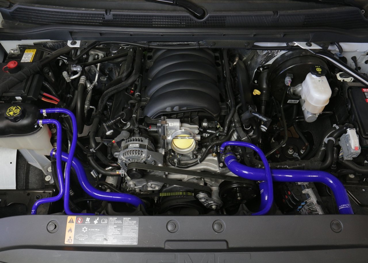 HPS Performance HPS Silicone Radiator Coolant Hose Kit Cadillac 2015-2020 Escalade 6.2L V8, 57-1594R
