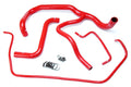 HPS Red Reinforced Silicone Radiator Hose Kit Coolant Chevy 14-17 Silverado V8 5.3L