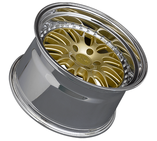 XXR 570 Wheel Hyper Gold / Platinum Lip 18x8.5 +35 5x4.5