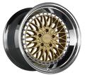 XXR 576 Wheel Hyper Gold / Platinum Lip 18x10.5 +25 5x4.5