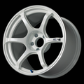 Advan RG-4 17x8.5 / +45 Offset / 5x114.3 / 73mm Bore / Racing White Metallic and Ring YA47H45EWMR
