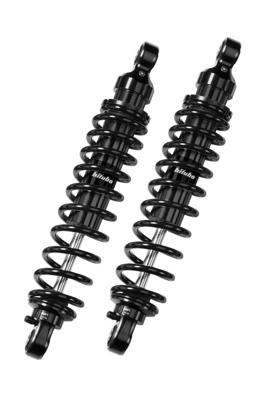 Bitubo Suspension Bitubo WMEA Twinshocks Adjustable: Hydraulic Spring Preload, Rebound, Length 351mm, Dark Edition T0010WMEA2V2