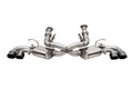 Corsa 2020 Corvette C8 3in Valved Cat-Back 4.5in Blk Quad Tips Fits Factory Perf Exhaust Deletes AFM 21103BLK
