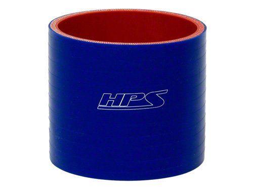 HPS 2-3/4" ID, 3" Length, Silicone Straight Coupler Hose, High Temp 4-ply Reinforced, 70mm ID, Blue