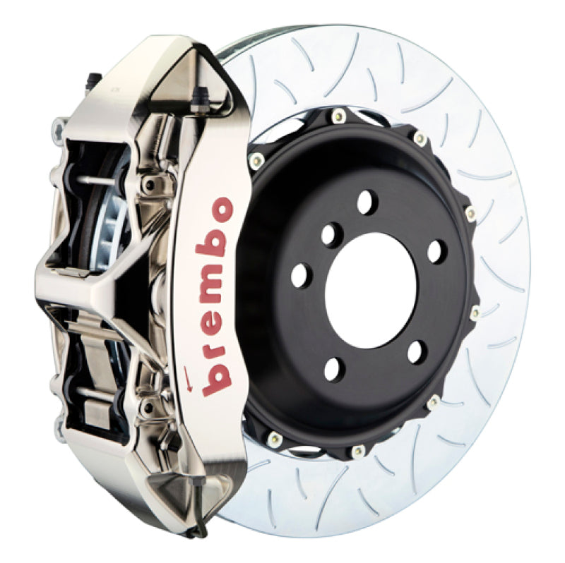 Brembo 08-17 A5 Front GTR BBK 6 Piston Billet 380x34 2pc Rotor Slotted Type3- Nickel 1N3.9050AR
