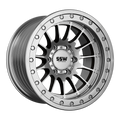 SSW Offroad Beadlock Dakar wheels in machined silver, 17x9.0 inches with -25 offset, featuring a rugged beadlock design.