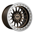 SSW Offroad beadlock Dakar wheels in matte bronze, 17x9 inches with -25 offset, featuring rugged beadlock design.