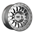 SSW Offroad Dakar Evo 17x9 silver machined wheels with +0 offset, featuring a sleek design and durable construction.