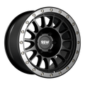 SSW Offroad Dakar Evo matte black 17x9-inch wheel with +25 offset, featuring a rugged, multi-spoke design suitable for off-road vehicles.