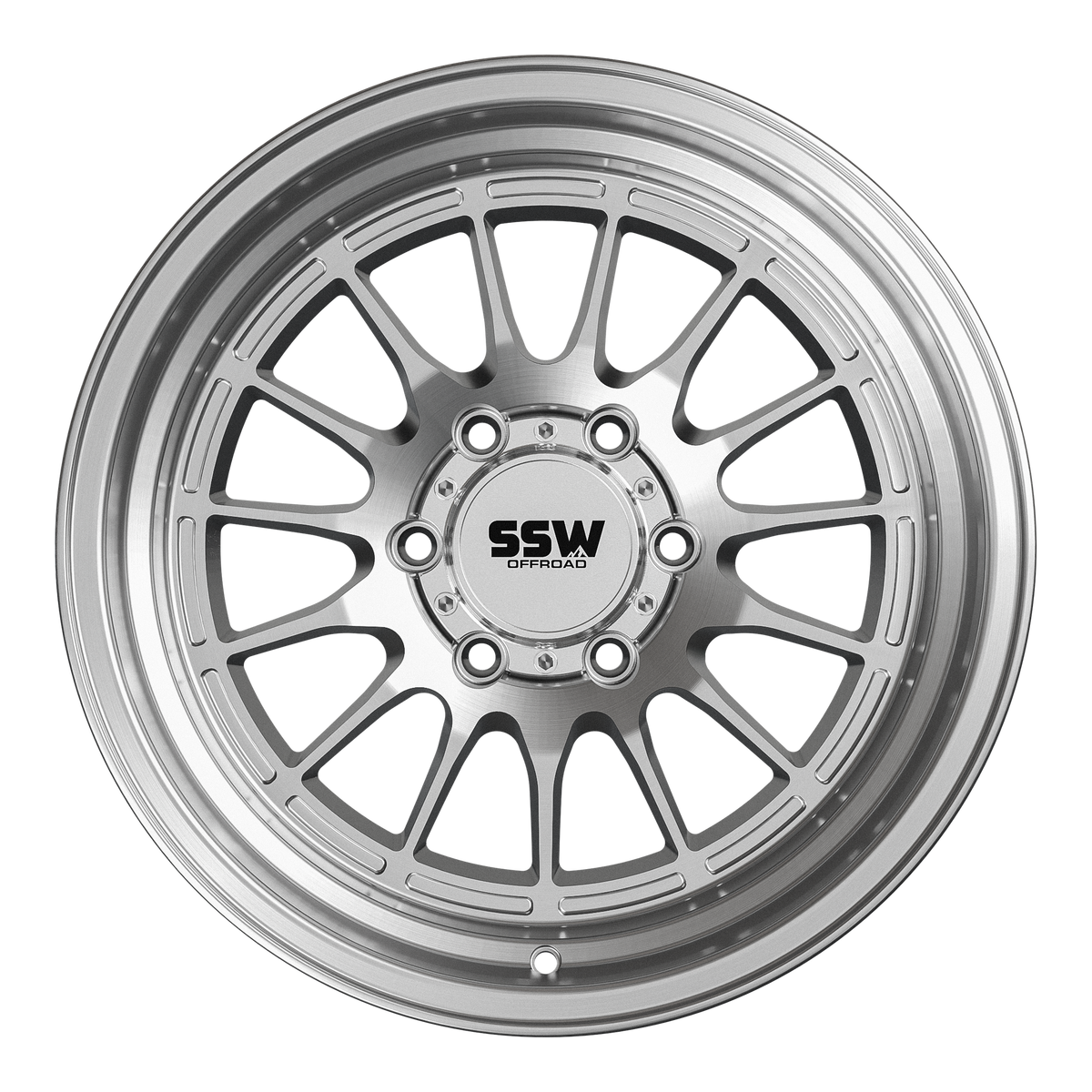 SSW Offroad Dakar wheels in machined silver finish, 17x9 inches with -25 offset, featuring a rugged off-road design.