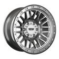 SSW Offroad Griffon wheel in machined silver finish, 17x9 inches with -25 offset, featuring a rugged multi-spoke design.