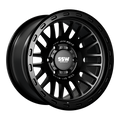 Matte black Griffon wheels by SSW Offroad, 17x9 inch, -25 offset, featuring rugged off-road design.