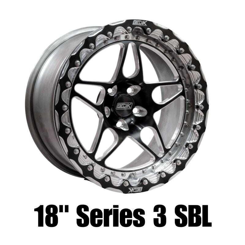 Belak Wheels Belak 18x12 / 8.75in BS / 5x114.3 BP / High Pad / Series 3 Wheel - Non-Beadlock 18125114S38BS-NBL