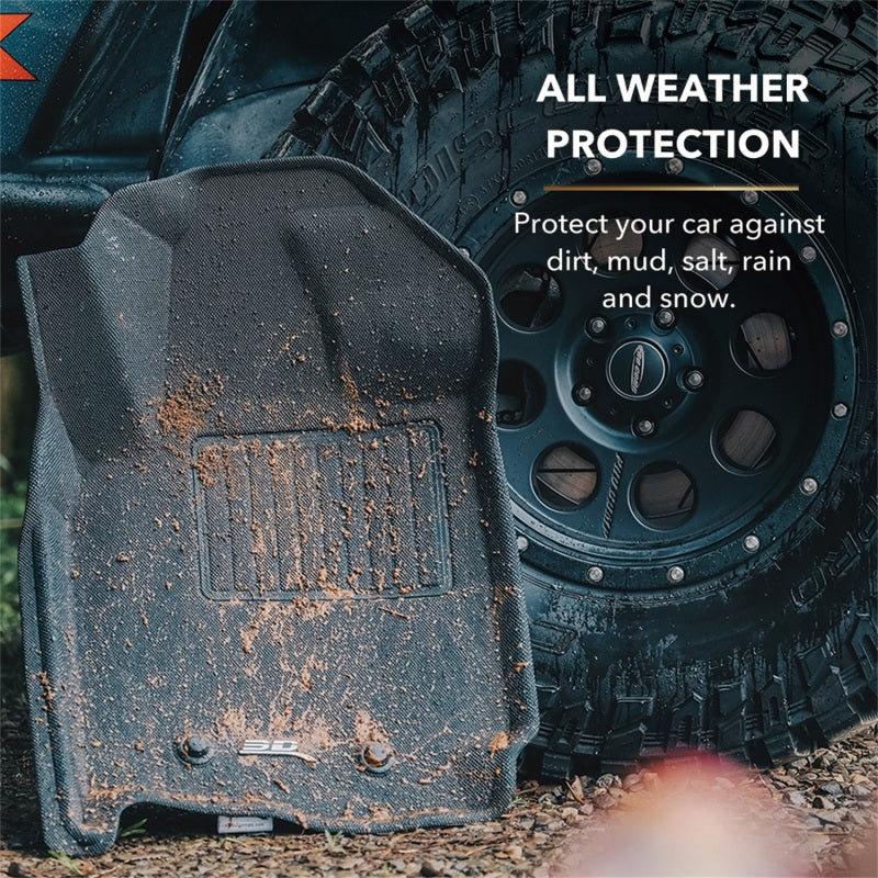 3D MAXpider 2018-2020 Chevrolet/Buick Traverse/Enclave Kagu 3rd Row Floormats - Gray L1CH08631501