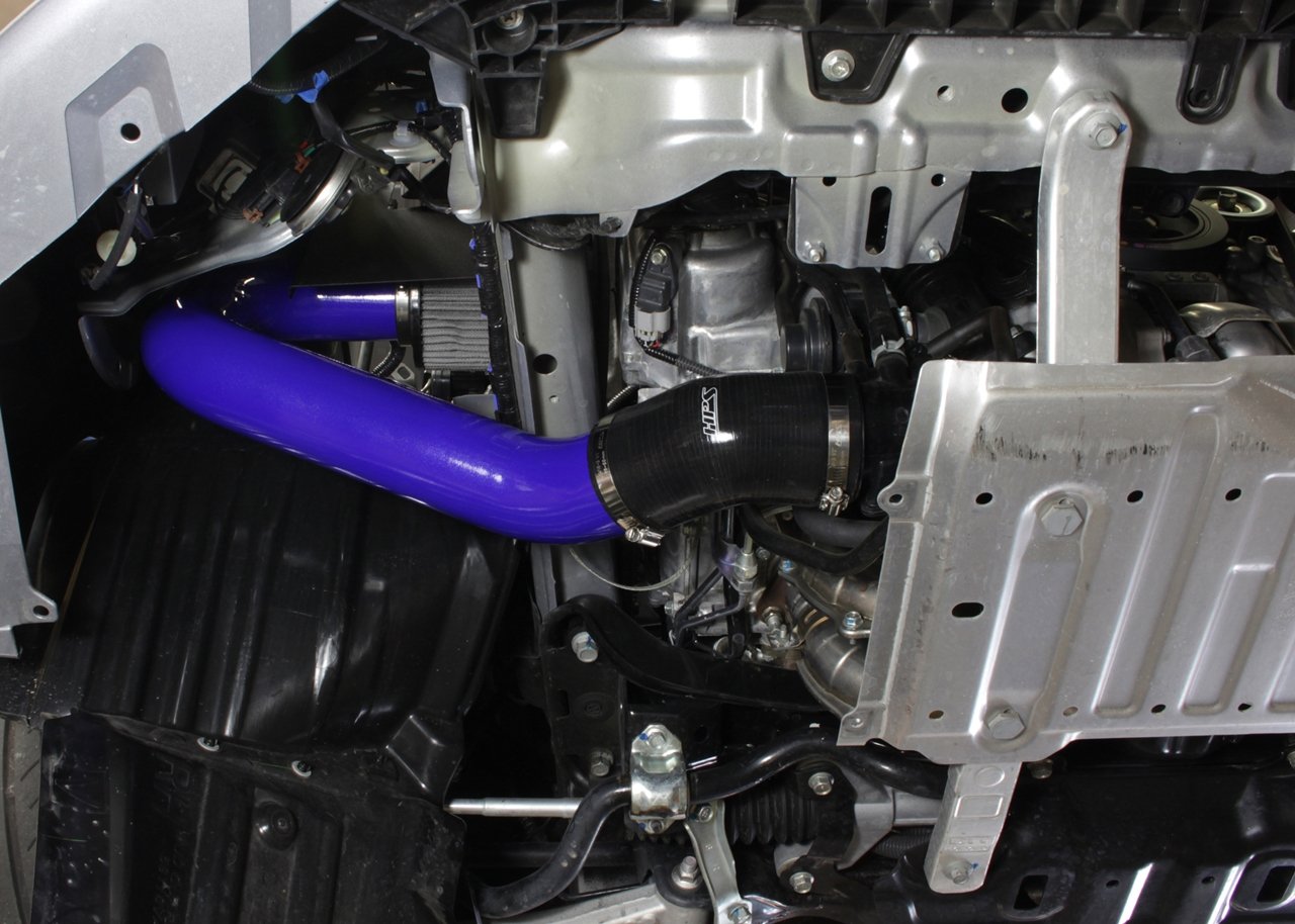 HPS Shortram Air Intake Kit 2015-2017 Subaru WRX 2.0L Turbo, Includes Heat Shield, Blue