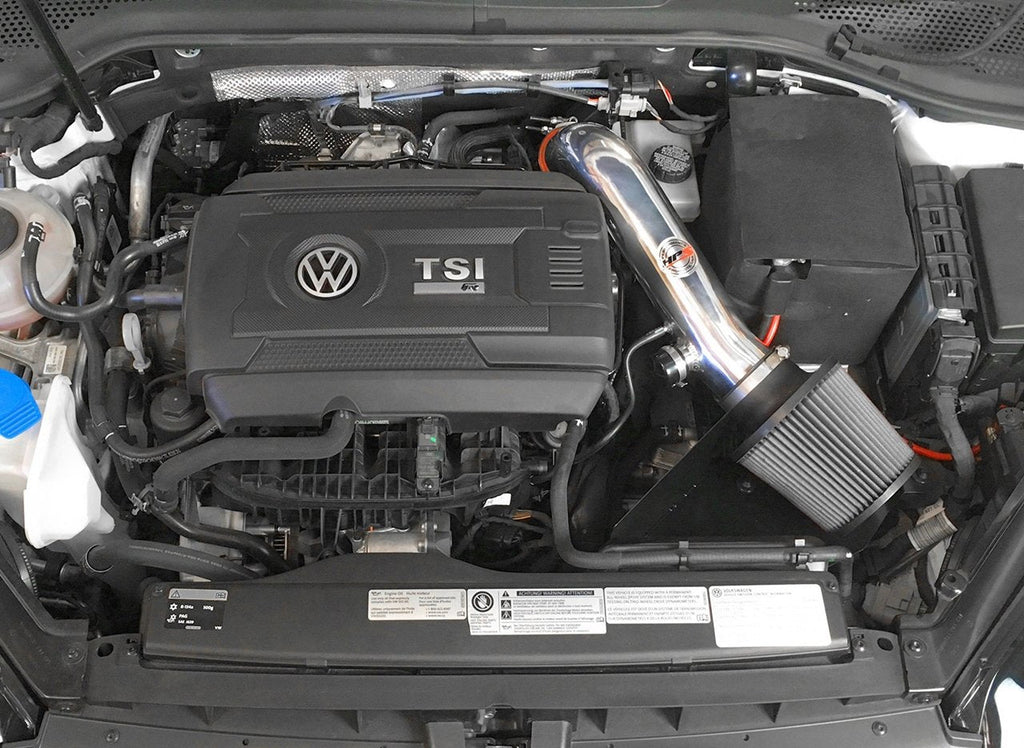 HPS Shortram Air Intake Kit 2015-2017 Volkswagen GTI 2.0T TSI Turbo, Includes Heat Shield, Red