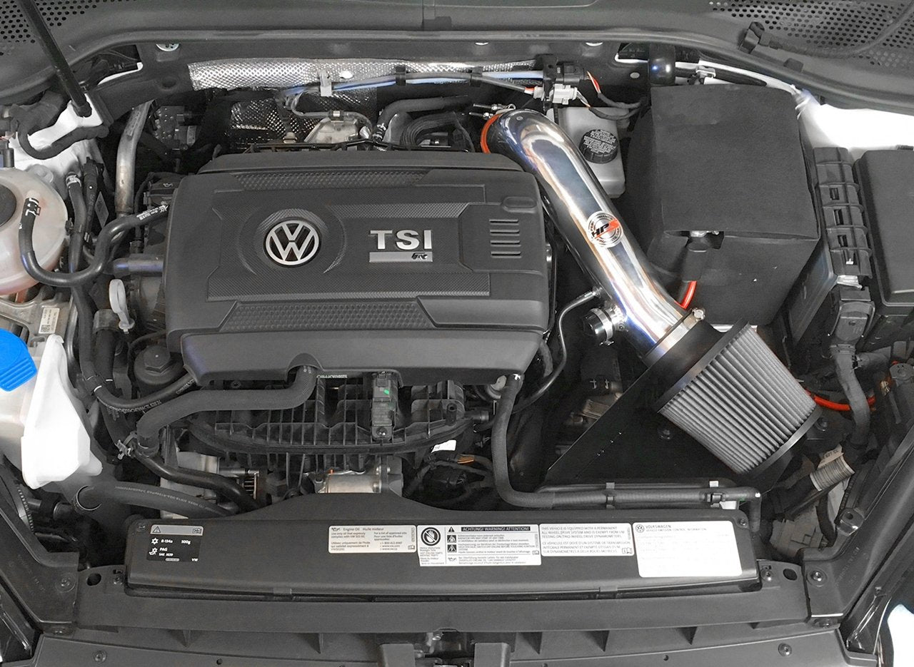 HPS Shortram Air Intake Kit 2015-2017 Volkswagen GTI 2.0T TSI Turbo, Includes Heat Shield, Red