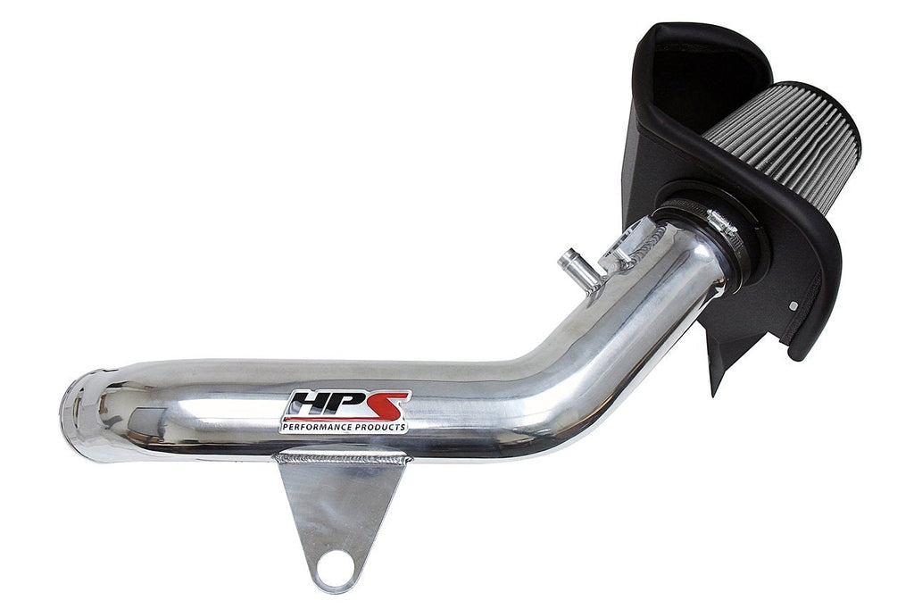 HPS Shortram Air Intake Kit 2012-2015 BMW 335ix F30 3.0L Turbo N55, Includes Heat Shield, Polish