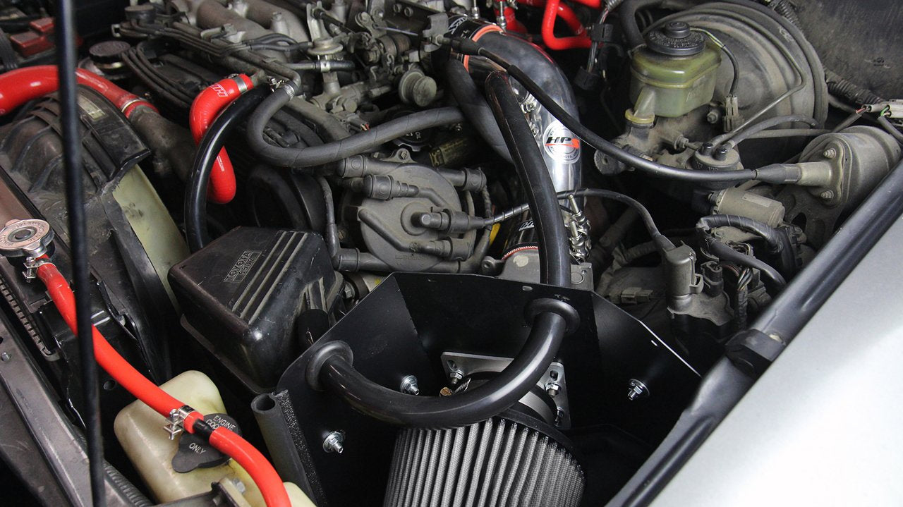 HPS Shortram Air Intake Kit 1989-1995 Toyota Pickup 3.0L V6, Includes Heat Shield, Polish