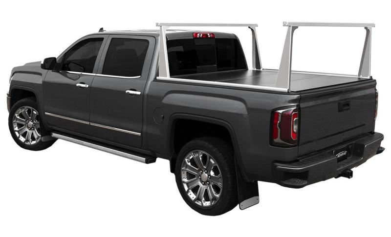 Access ADARAC Al Uprights 24in Vert Pro Kit (2 Uprights w/1 66in Cross Bar) Matte Black Truck Rack 4005597