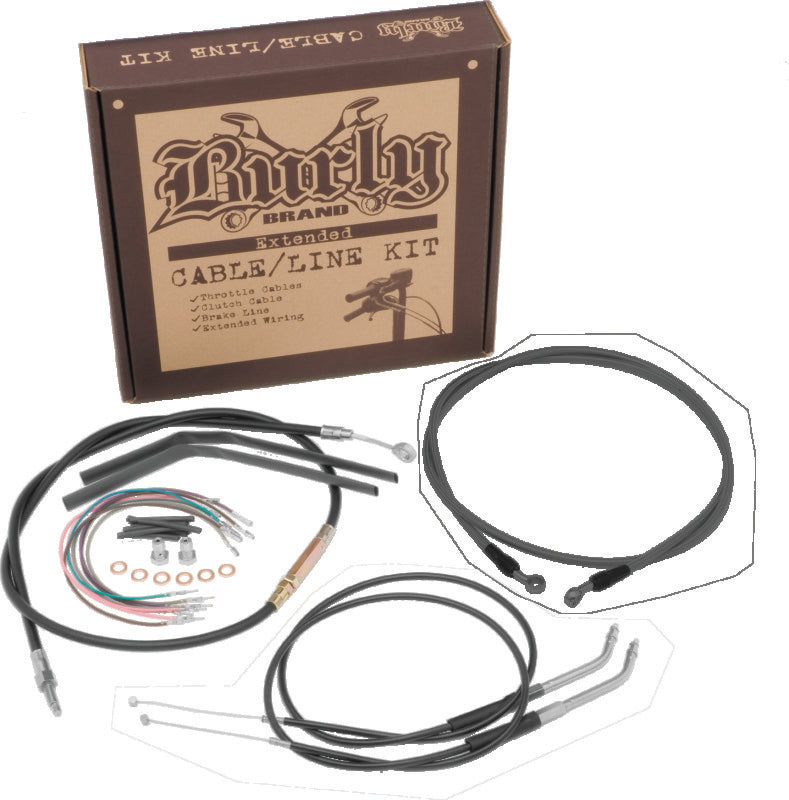 Burly Brand Control Kit 14in Dyna - Black B30-1068