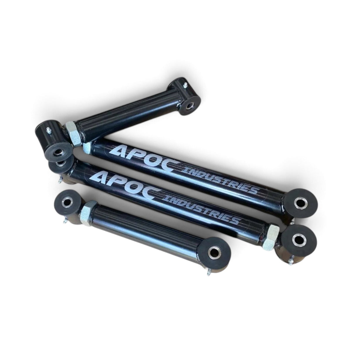 Toyota 4Runner 2nd gen rear trailing arms by Apoc Industries, adjustable suspension components for 1990-1995 models.