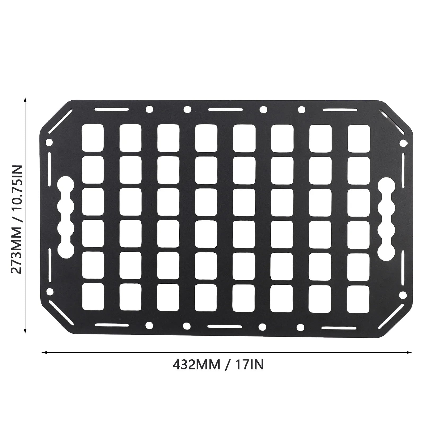 Truck Bed Molle Panel Aluminium Alloy Multifunctional L Track Storage Organizer for Car SUV RV