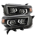 AlphaRex 10-13 Toyota 4Runner PRO-Series Projector Headlights Plank Style Black w/Seq Signal/DRL 880755 *Discontinued