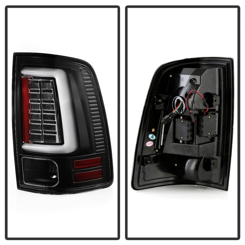 Spyder Dodge Ram 09-18 LED Tail Lights - All Black ALT-YD-DRAM09V2-LED-BKV2 (Incandescent Only) 5085917