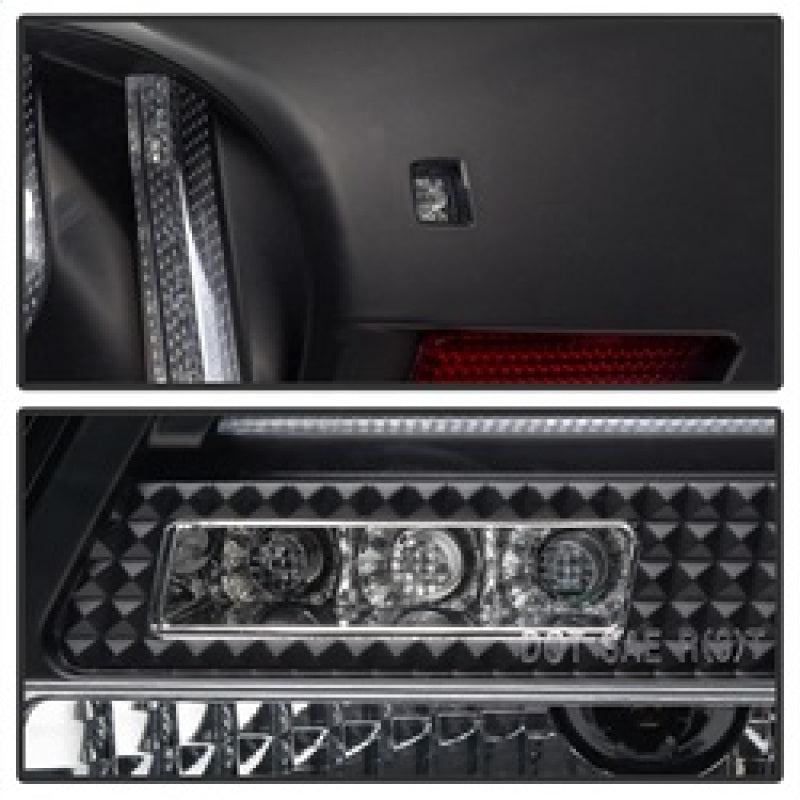 Spyder 07-11 Lexus GS 350 LED Tail Lights Black ALT-YD-LGS06-LED-BK 5082596