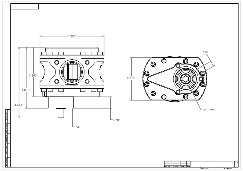 Aeromotive Fuel Pump, Spur Gear, 3/8 Hex, .900 Gear, Steel Body 19.5gpm NITRO