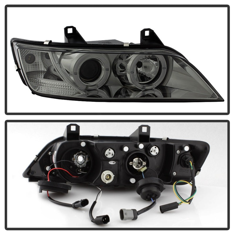 Spyder BMW Z3 96-02 Projector Headlights LED Halo Smoke High H1 Low H1 PRO-YD-BMWZ396-HL-SM 5009104
